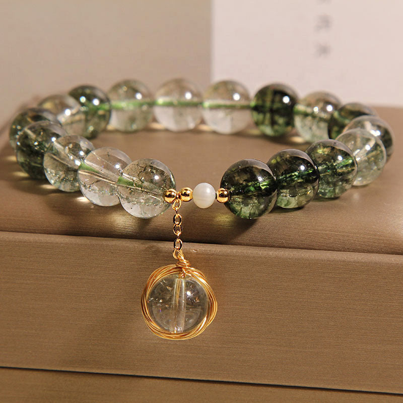 Natural Chorite-Crystals Stone Wrap Bracelet