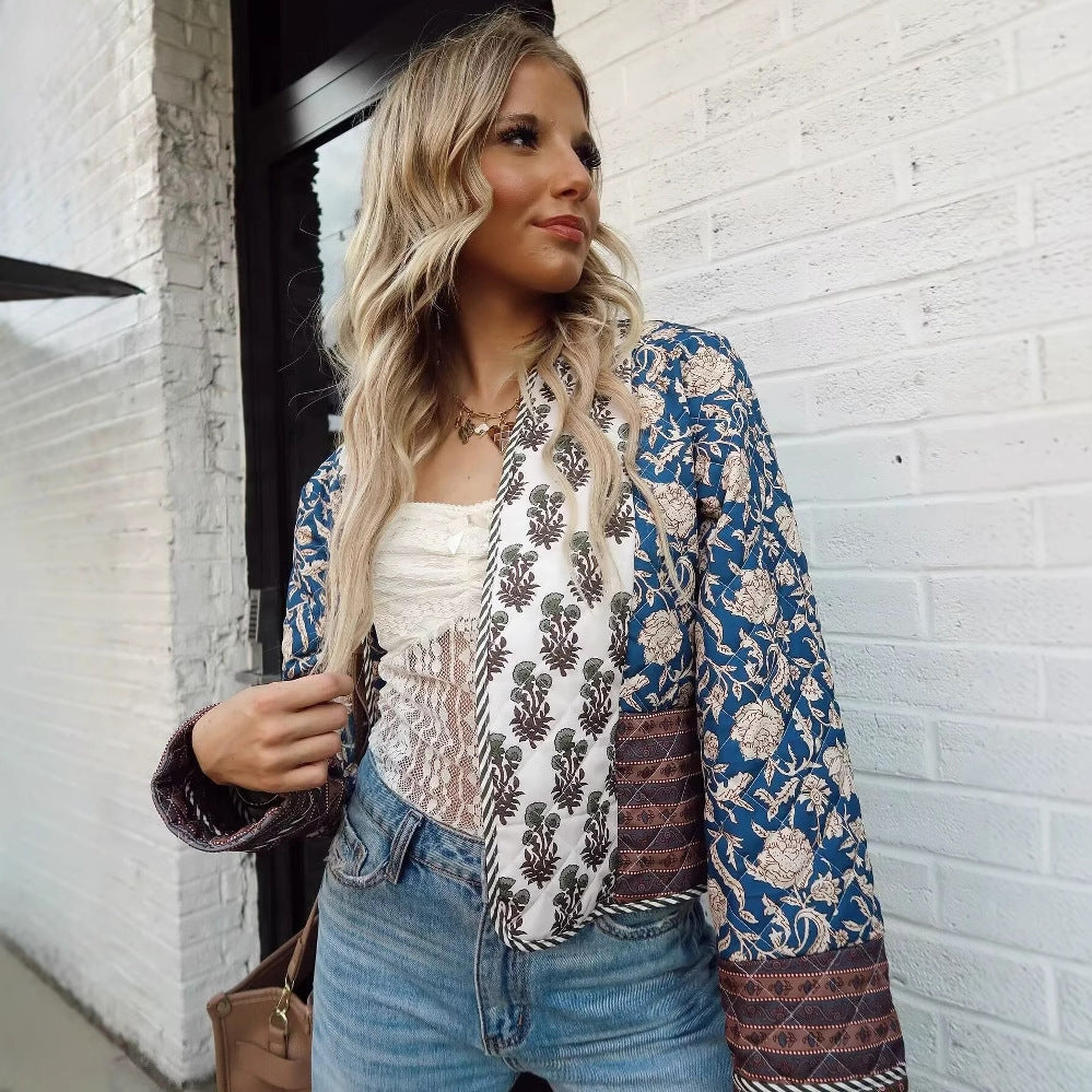 Bohemian Bloom Double-Sided Casual Jacket