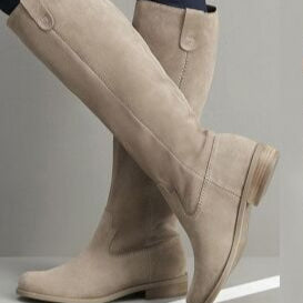 Martin Suede Knee-High Boots