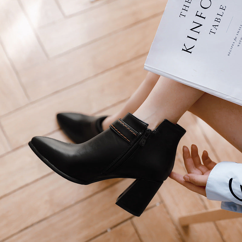 Vegan Leather Chelsea Ankle Boots