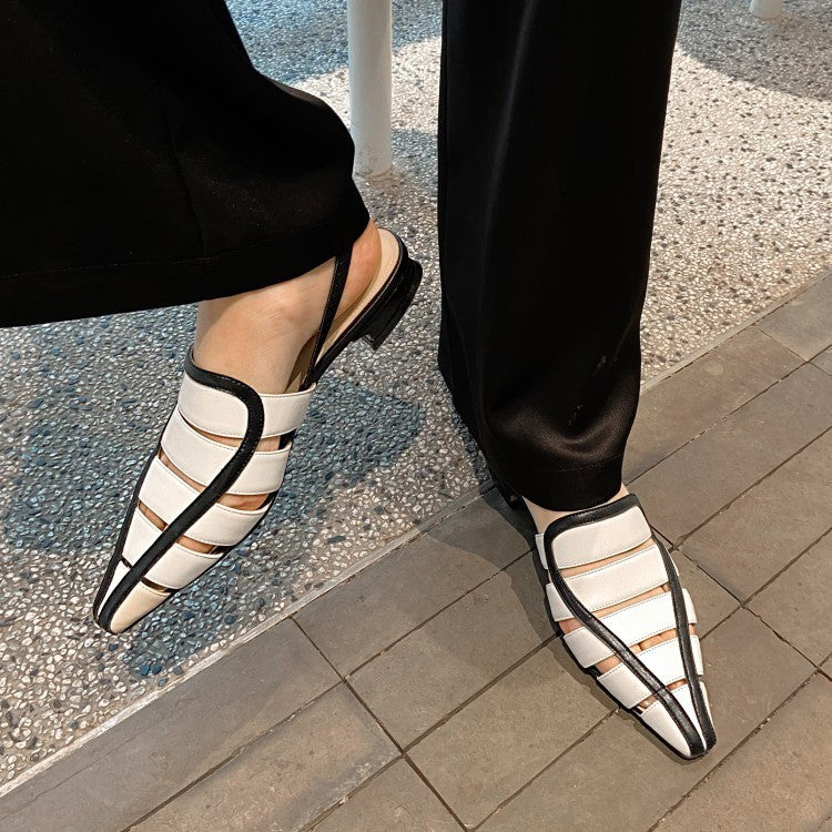 Pointed-Toe Slingback Flats