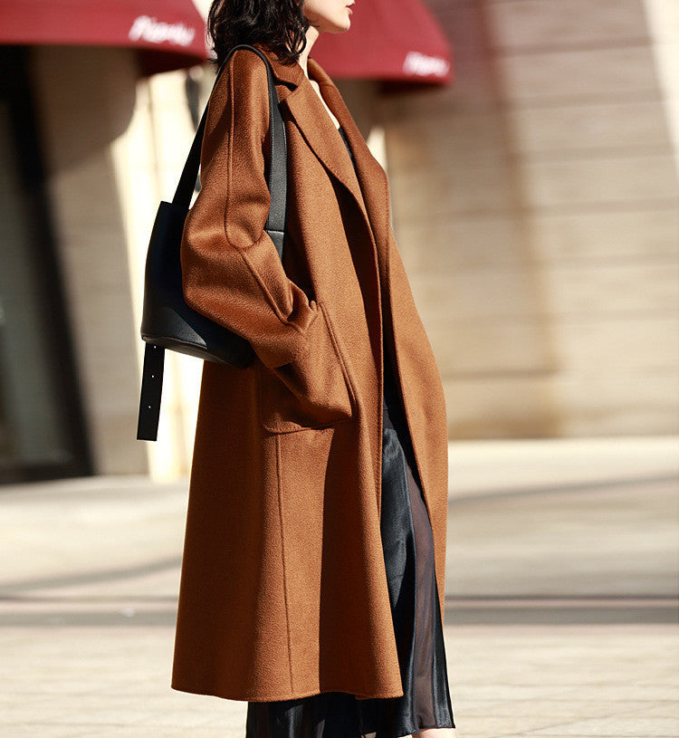 Cashmere Double-Face Coat - Caramel