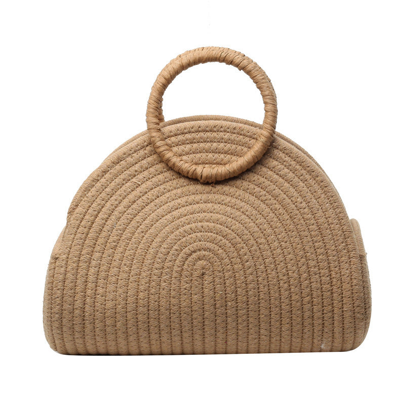 Urban Casual Woven Handbag