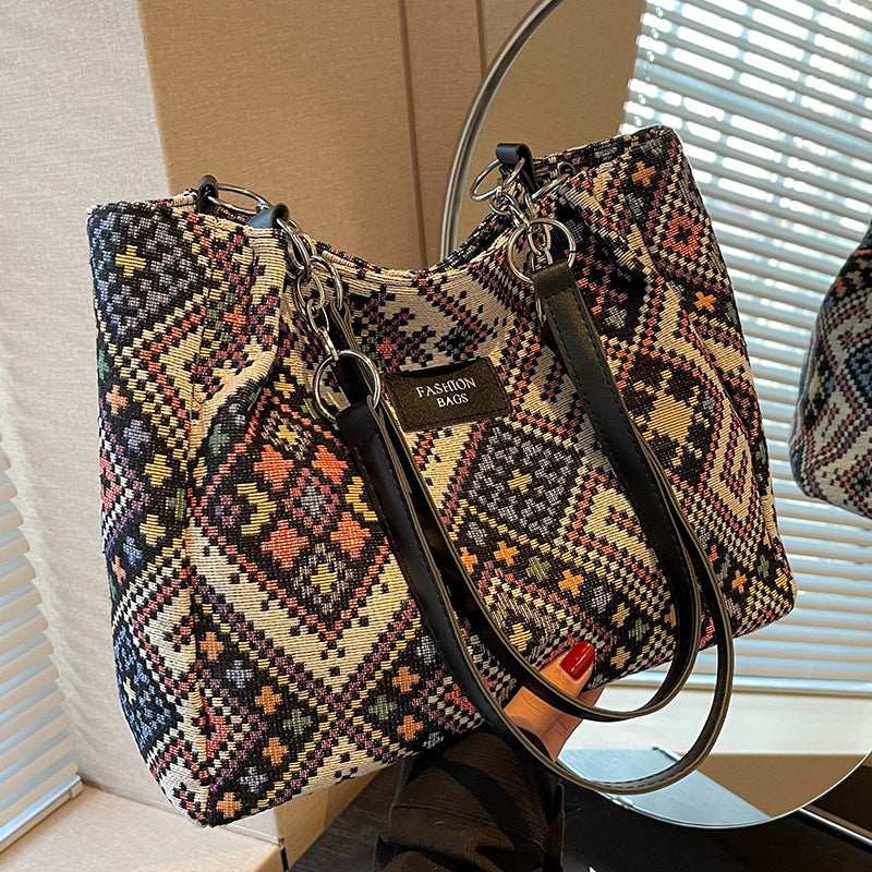 Bohemian Canvas Tote Bag