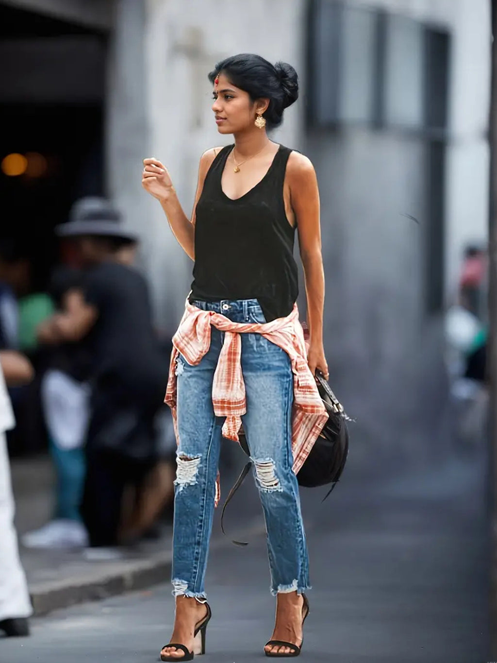 Distressed Faded Wash Relaxed Fit Boyfriend Jeans