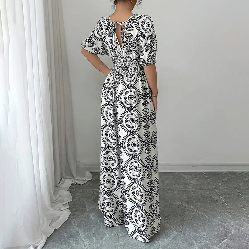 Dressy-Casual Wide Leg Jumpsuit