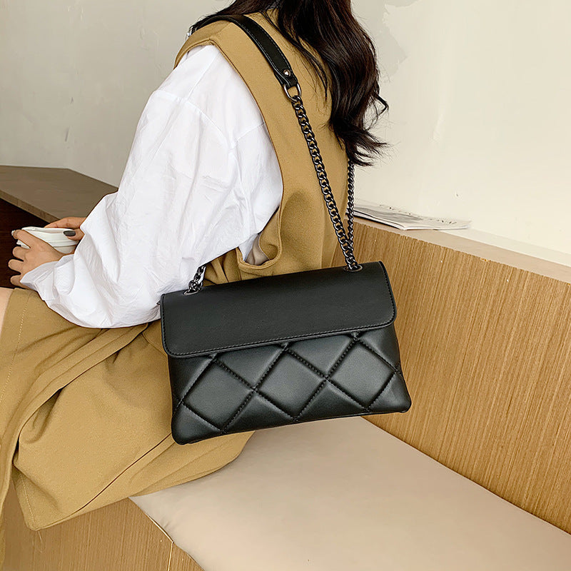 Sleek Flap Shoulder Crossbody Bag