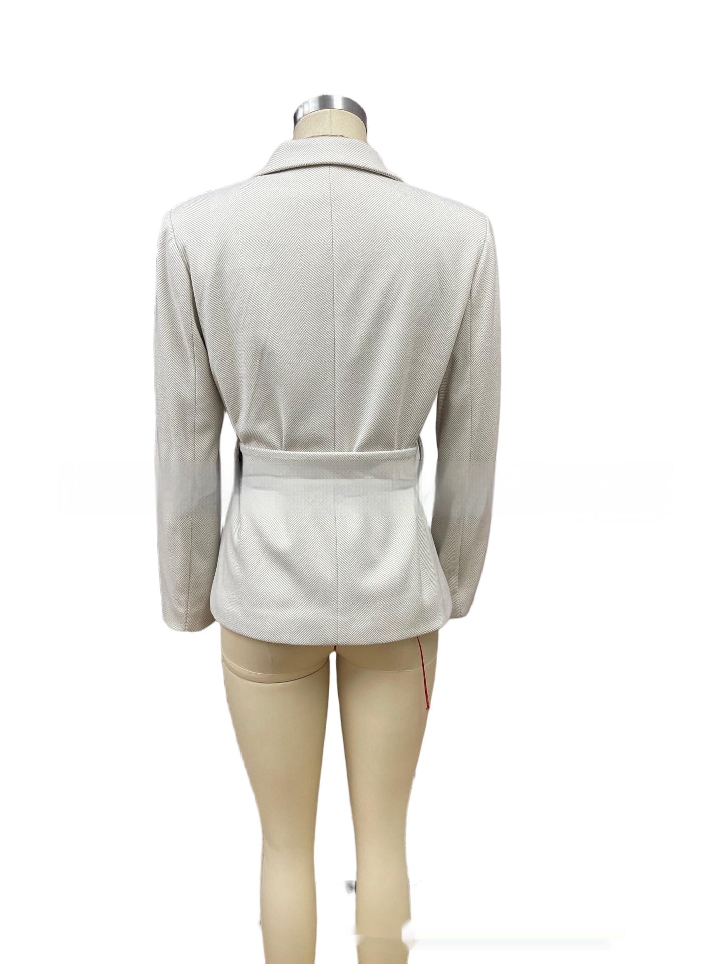 Casual Lightweight Woolen Coat with Belt