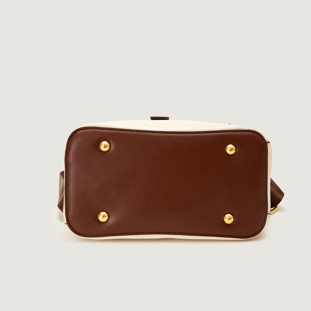 Vintage Vegan Leather Flap Backpack