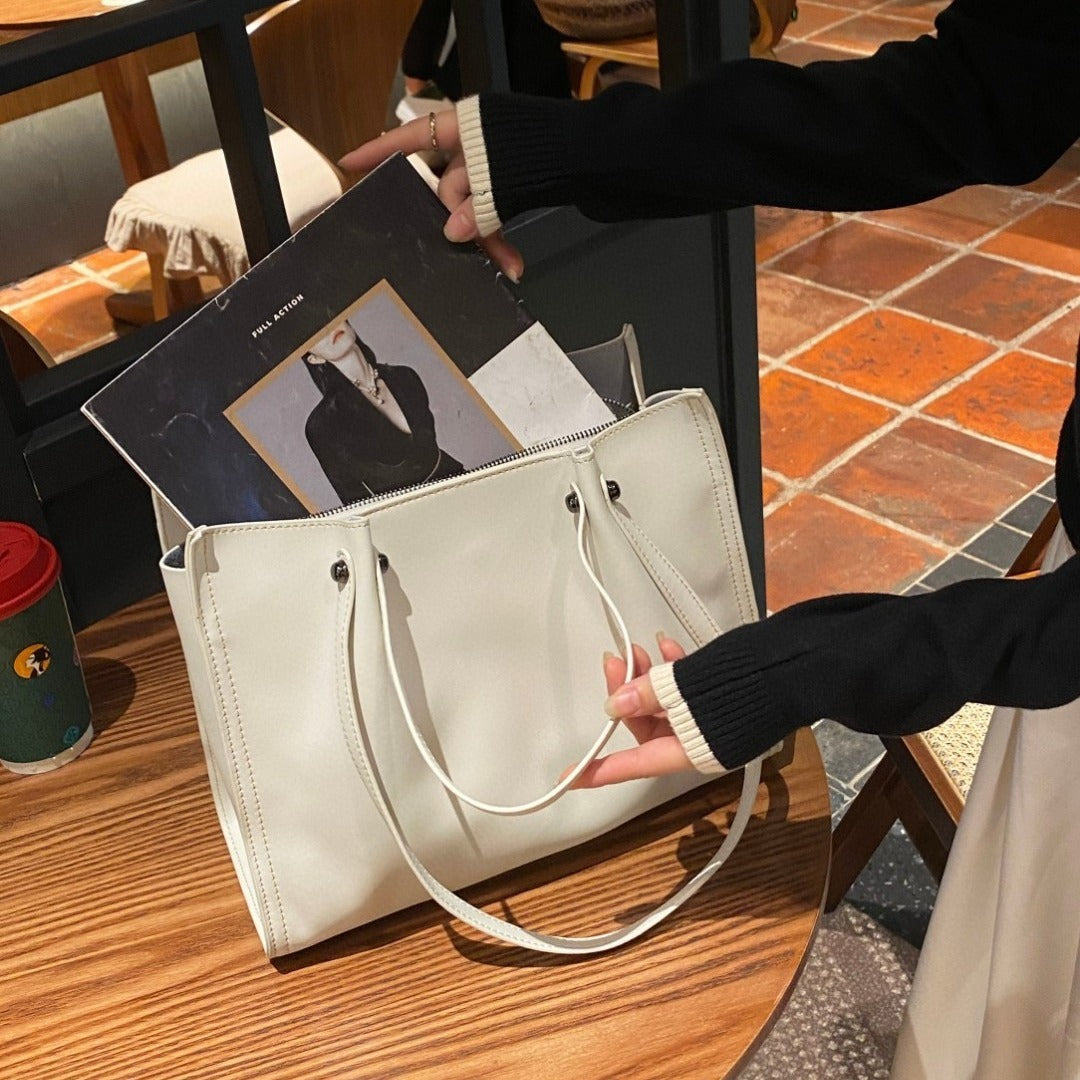 Luxurious Soft Leatherette Tote Bag