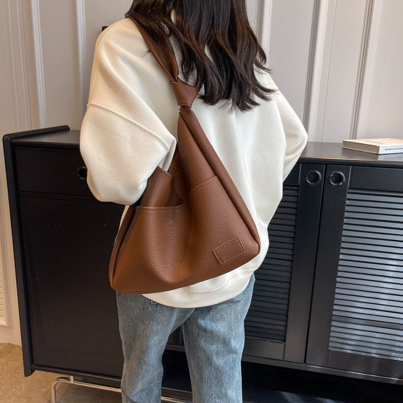 Soft Leatherette Commuter Handbag