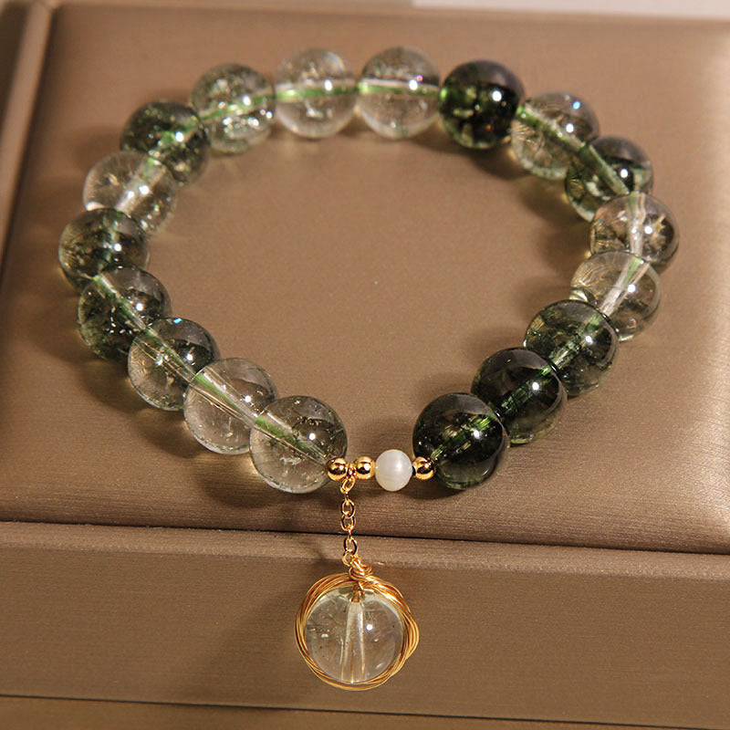 Natural Chorite-Crystals Stone Wrap Bracelet
