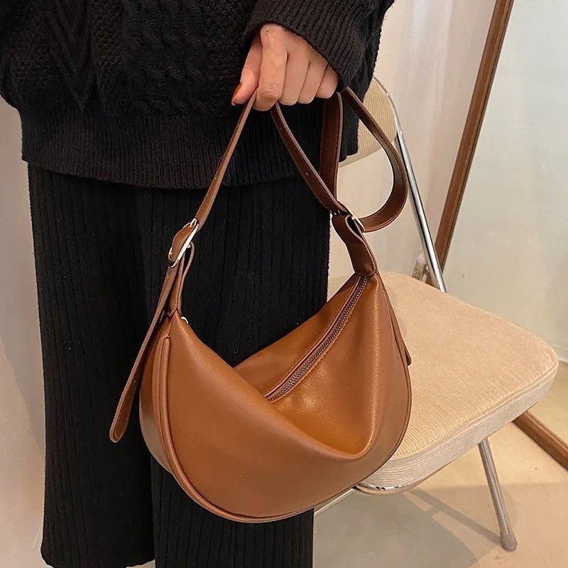 Soft Vegan Leather Shoulder Crossbody Bag