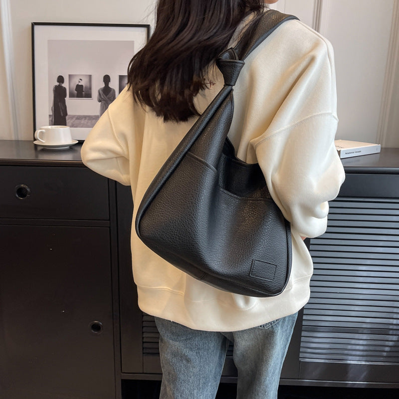 Soft Leatherette Commuter Handbag