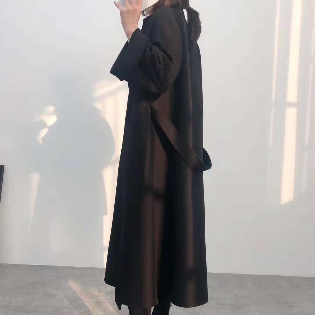 Double-Faced Belted Cashmere Wrap Coat
