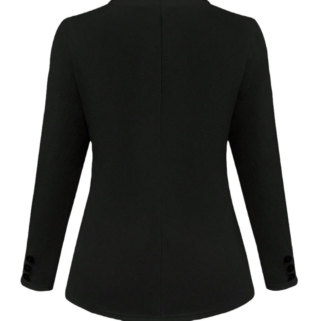 Polo Collar Long Sleeve Slim Fit Blazer