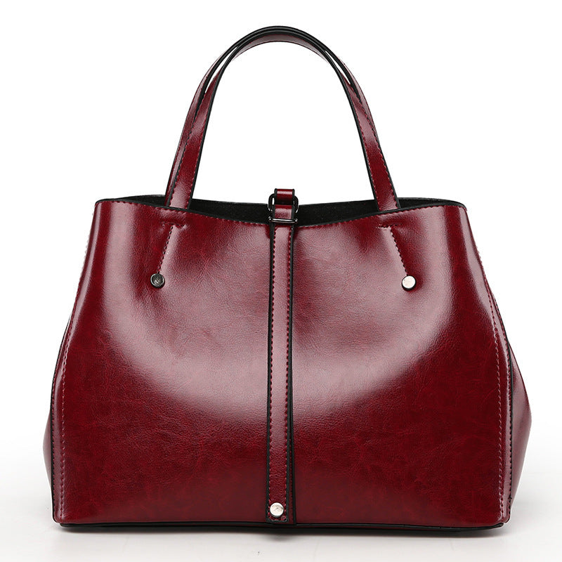 Luxury Vegan Leather Retro Commuter Handbag