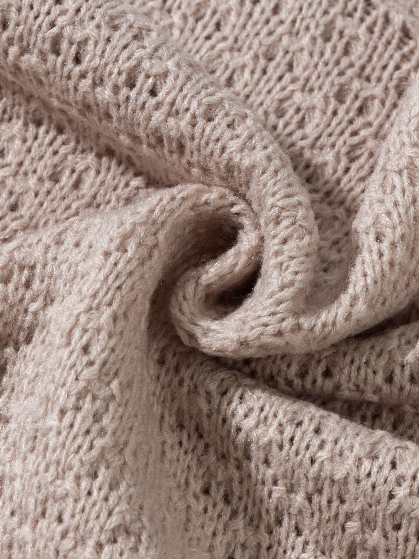 Cashmere Round Neck Long Sleeve Sweater