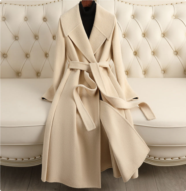 Reversible Slim-Fit Mid-Length Belted Cashmere Coat