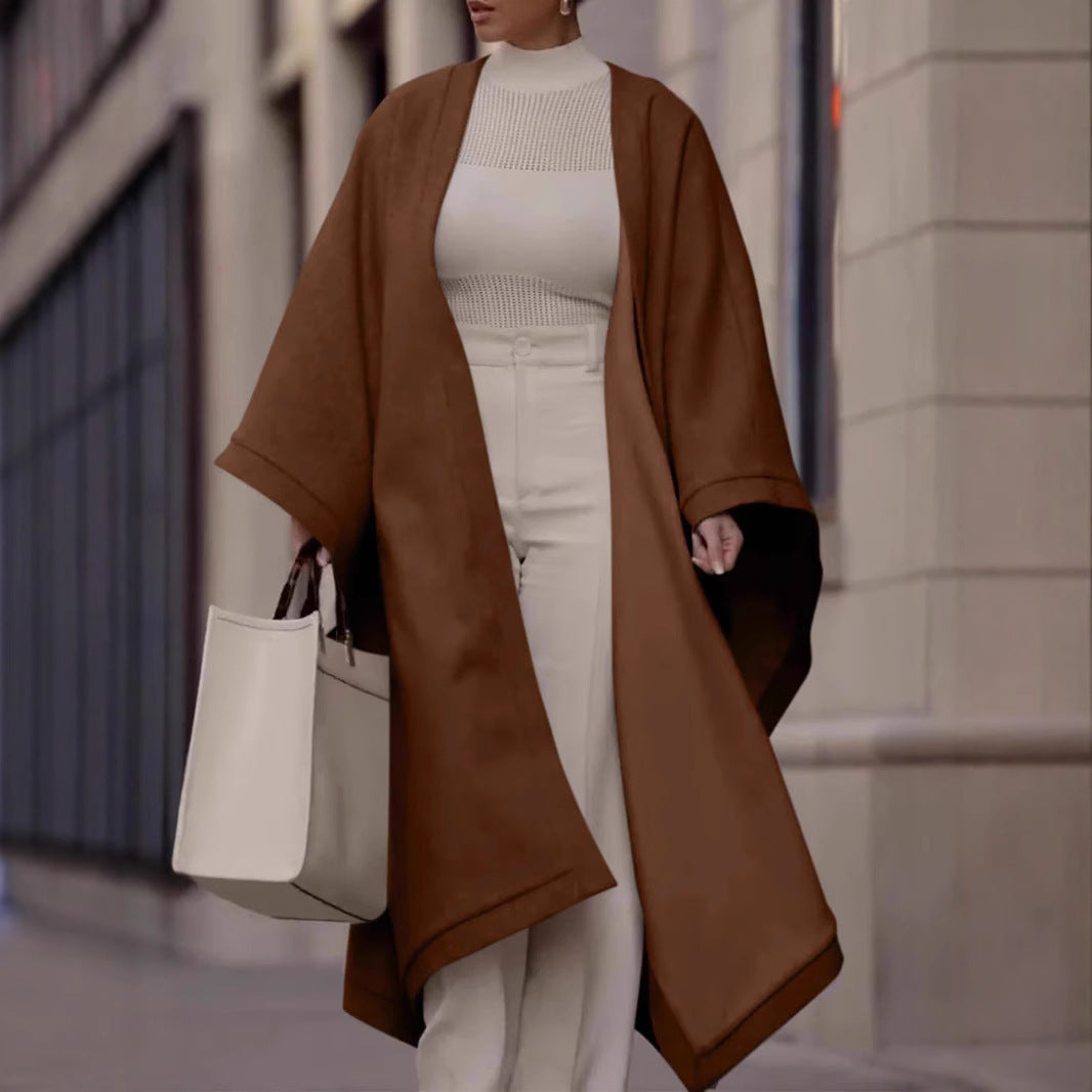 Dual-Tone Shawl with Contrast Edging