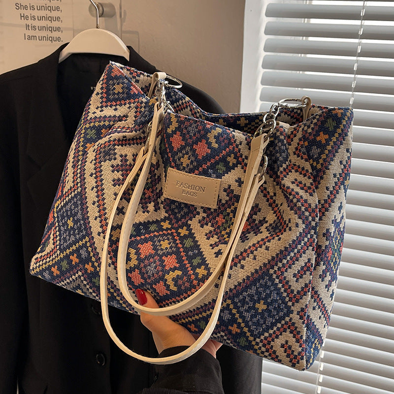 Bohemian Canvas Tote Bag