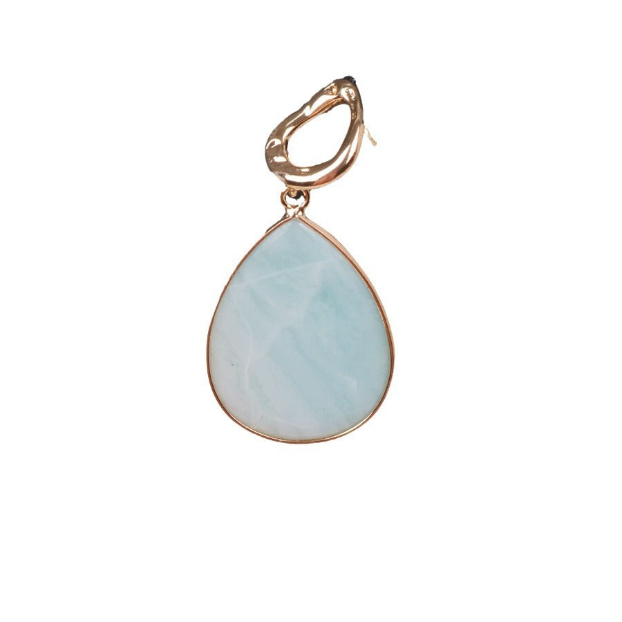 Amazonite Water Drop Earrings