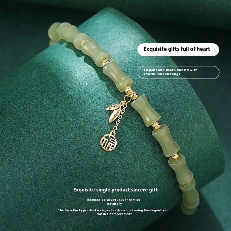 Hetian Jade Bamboo Bracelet