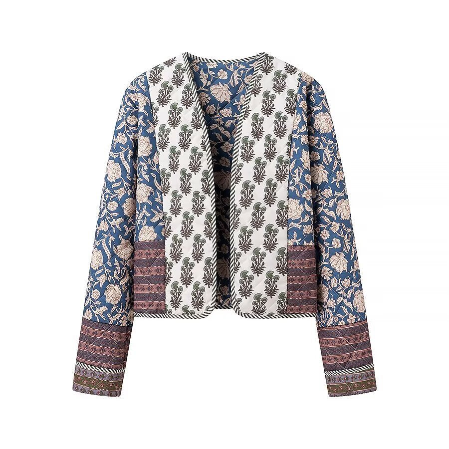 Bohemian Bloom Double-Sided Casual Jacket
