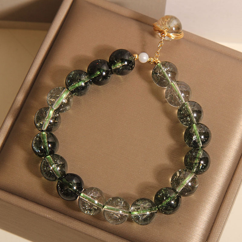 Natural Chorite-Crystals Stone Wrap Bracelet