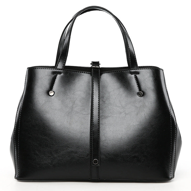 Luxury Vegan Leather Retro Commuter Handbag