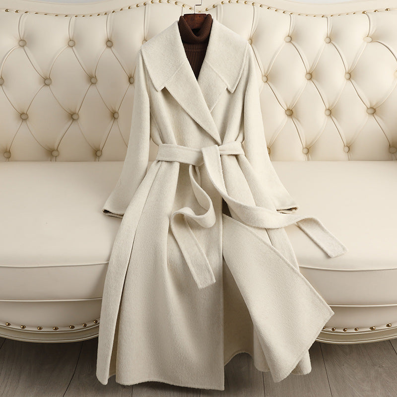 Reversible Slim-Fit Mid-Length Belted Cashmere Coat