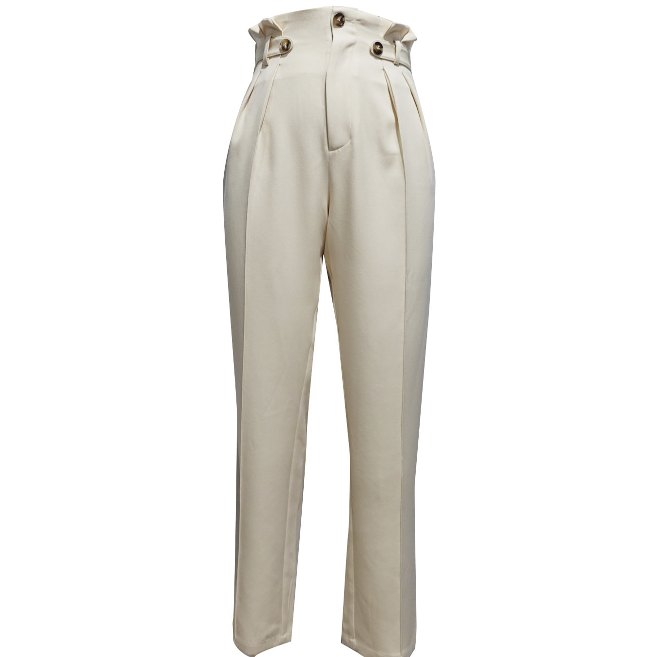High-Waisted Straight Leg Pants