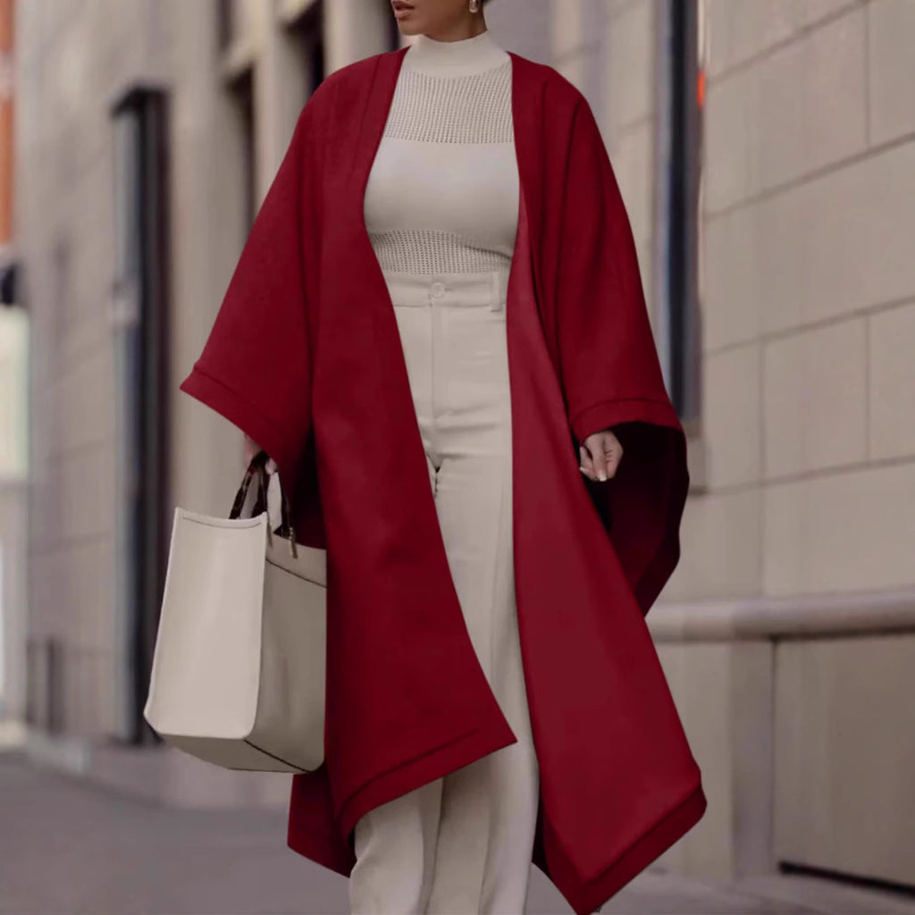 Dual-Tone Shawl with Contrast Edging