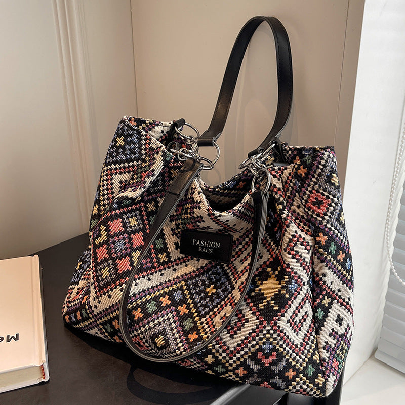 Bohemian Canvas Tote Bag