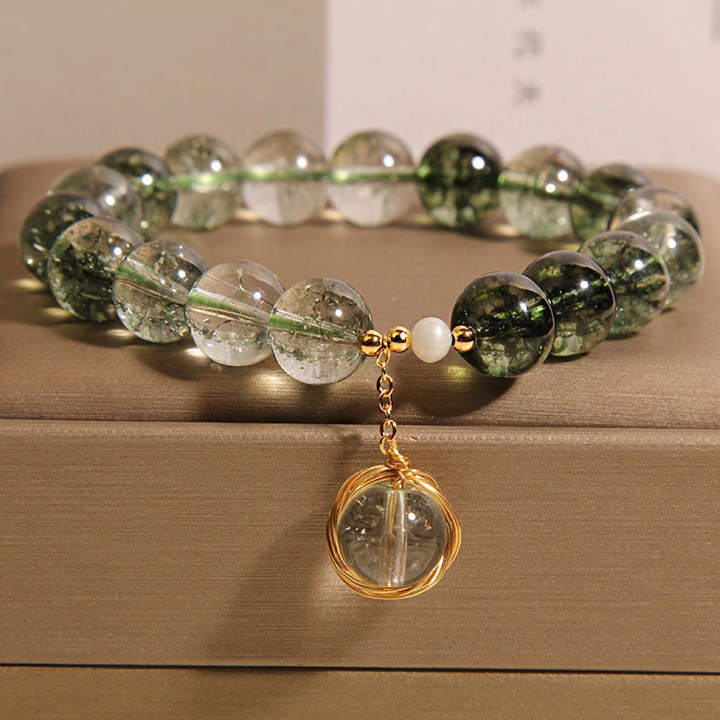Natural Chorite-Crystals Stone Wrap Bracelet