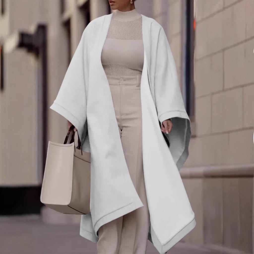 Dual-Tone Shawl with Contrast Edging