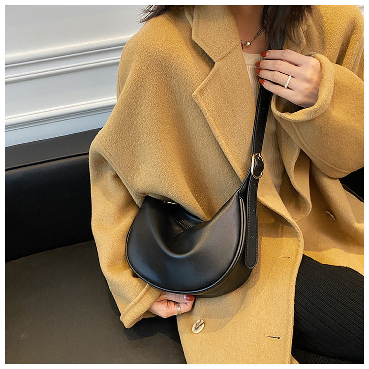 Soft Vegan Leather Shoulder Crossbody Bag