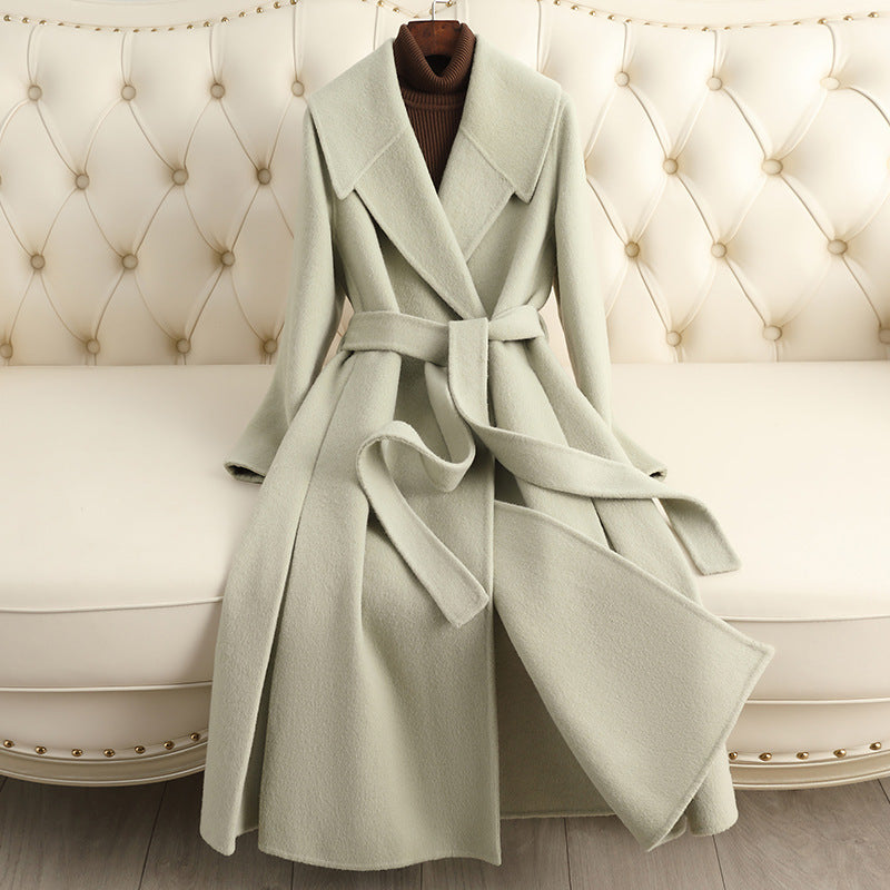 Reversible Slim-Fit Mid-Length Belted Cashmere Coat