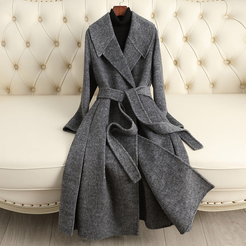 Reversible Slim-Fit Mid-Length Belted Cashmere Coat